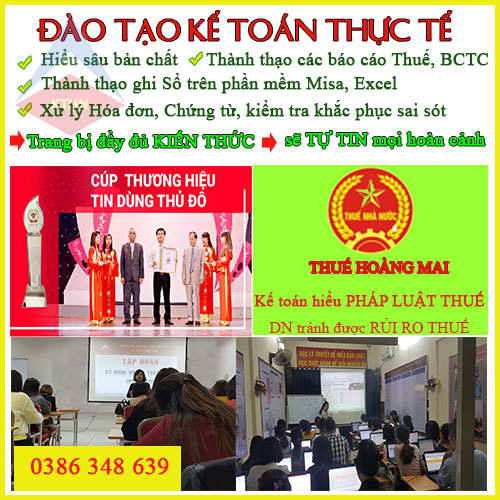Trung tâm dạy kế toán tại Thanh Oai 