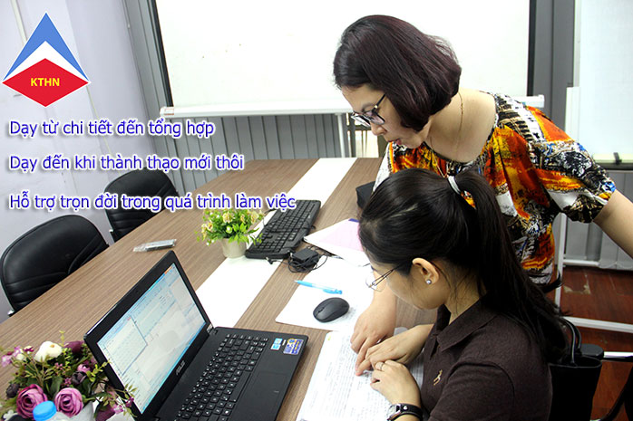 Lớp học kế toán thực hành tại Đáp Cầu Bắc Ninh 