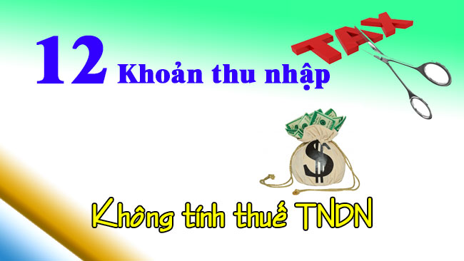 Các khoản thu nhập được miễn thuế TNDN