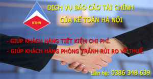 dịch vụ làm báo cáo tài chính tại quận Dương Kinh