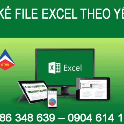 Dịch Vụ Thiết Kế File Excel Tự động