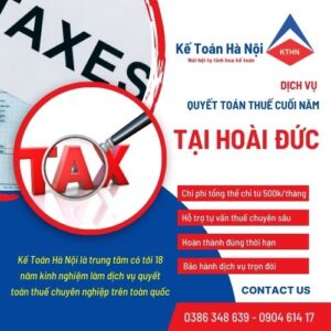 Dich Vu Quyet Toan Thue Cuoi Nam Tai Hoai Duc