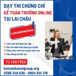 Day Thi Chung Chi Ke Toan Truong Online Tai Lai Chau