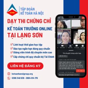 Day Thi Chung Chi Ke Toan Truong Online Tai Lang Son