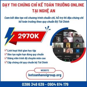 Day Thi Chung Chi Ke Toan Truong Online Tai Nghe An