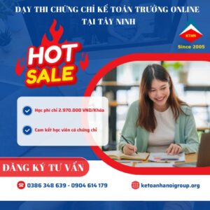 Day Thi Chung Chi Ke Toan Truong Online Tai Tay Ninh