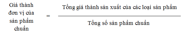 Tính giá thành sản xuất theo phương pháp hệ số DỄ HIỂU NHẤT