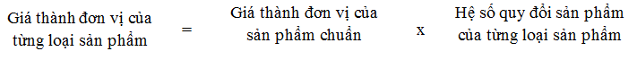 Tính giá thành sản xuất theo phương pháp hệ số DỄ HIỂU NHẤT