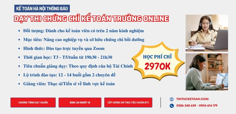 Day Thi Chung Chi Ke Toan Truong Online Tai Ke Toan Ha Noi