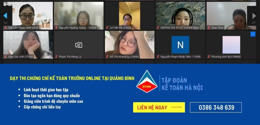 Day Thi Chung Chi Ke Toan Truong Online Tai Quang Binh