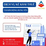 Dịch Vụ Kê Khai Thuế Tại Kim Động Hưng Yên