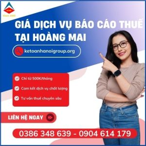 Gia Dich Vu Bao Cao Thue Tai Hoang Mai