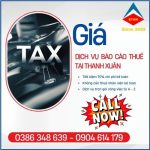 Giá Dịch Vụ Báo Cáo Thuế Tại Thanh Xuân