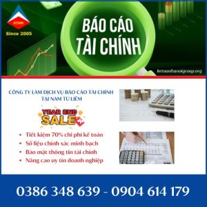 Cong Ty Lam Dich Vu Bao Cao Tai Chinh Tai Nam Tu Liem