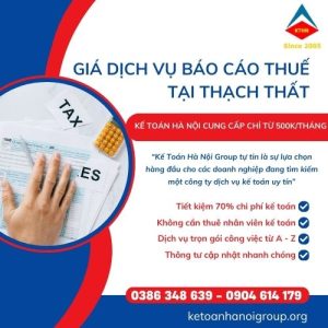 Gia Dich Vu Bao Cao Thue Tai Thach That