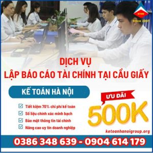 Dich Vu Lap Bao Cao Tai Chinh Tai Cau Giay