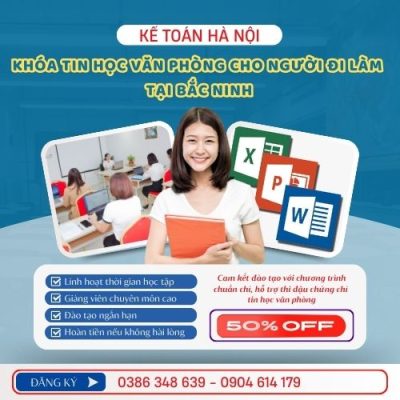 Khóa Tin Học Văn Phòng Cho Người đi Làm Tại Thành Phố Bắc Ninh