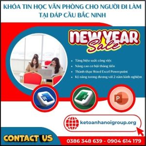 Khoa Tin Hoc Van Phong Cho Nguoi Di Lam Tai Dap Cau Bac Ninh