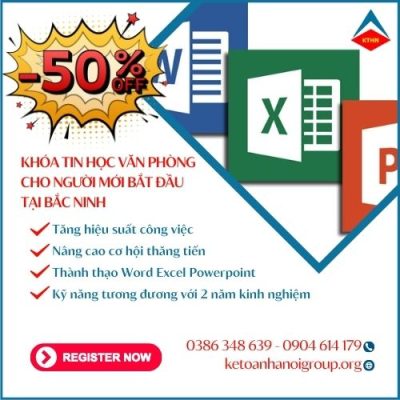 Khóa Tin Học Văn Phòng Cho Người Mới Bắt đầu Tại Bắc Ninh