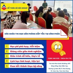Cac Khoa Tin Hoc Van Phong Cap Toc