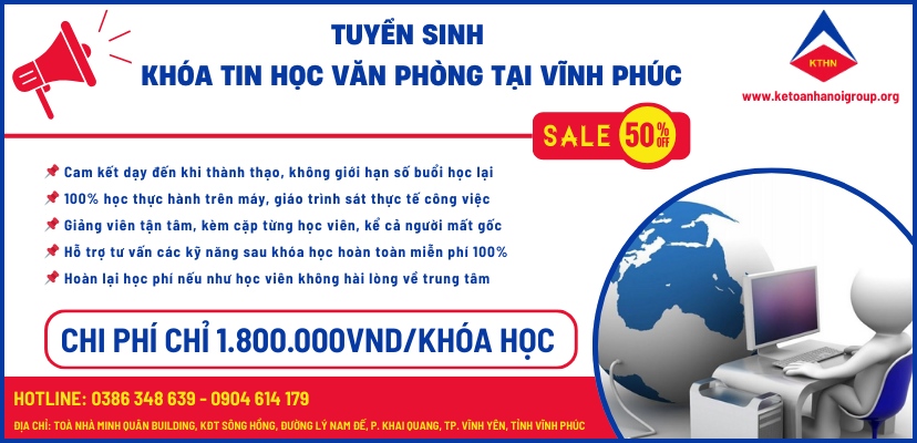 Tin Hoc Van Phong Tai Vinh Phuc