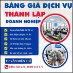 Bảng Giá Dịch Vụ Thành Lập Doanh Nghiệp Tại An Giang